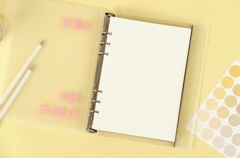 A5 6Rings Planner Inserts [4colors] | Thick Paper | Diary Inserts