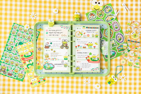 Sanrio KEROKEROKEROPPI Paper File & Sticker Pack