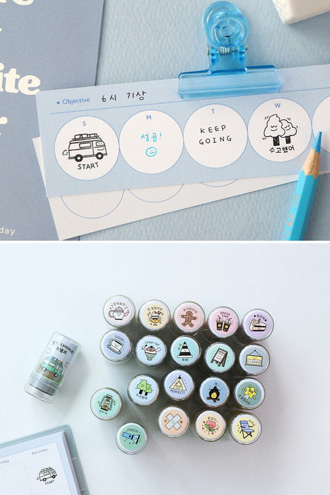 Camping Diary Deco Stamp [10types]