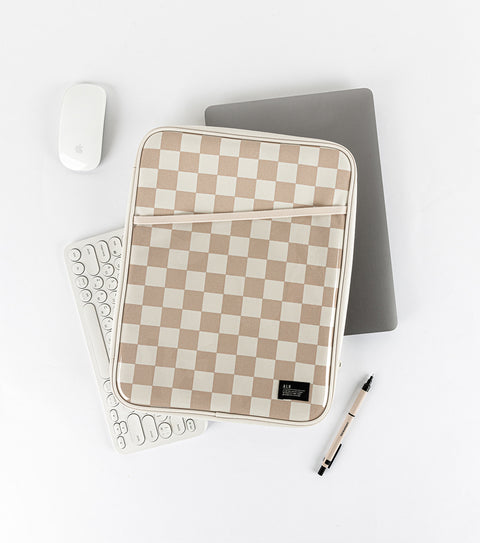 13" Checker Pocket Laptop Pouch [3types] | 13inch Laptop Case