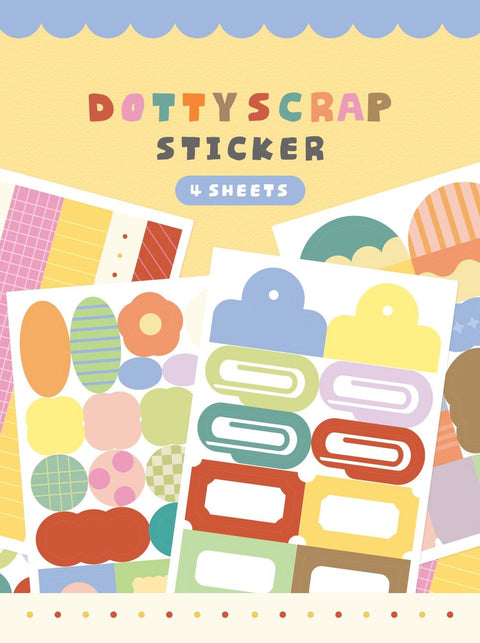 Dotty Scrap Deco Sticker | 4sheets