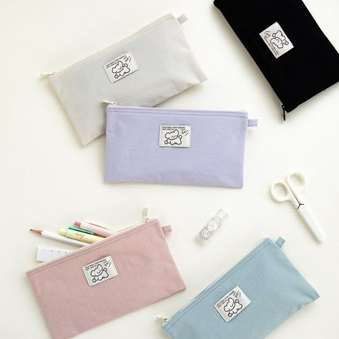 Coi Twill Flat Pencil Pouch [5colors]