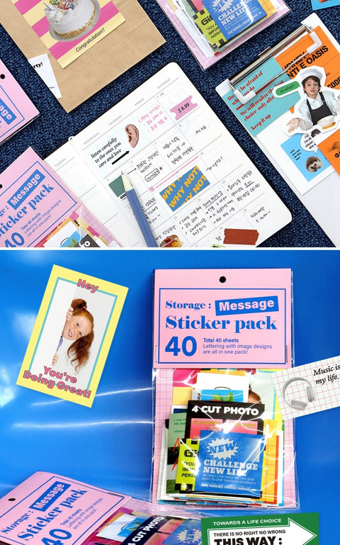 Storage: Message Sticker Pack | 40sheets