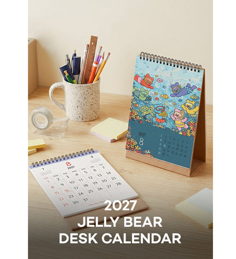 2027 Jelly Bear Desk Calendar