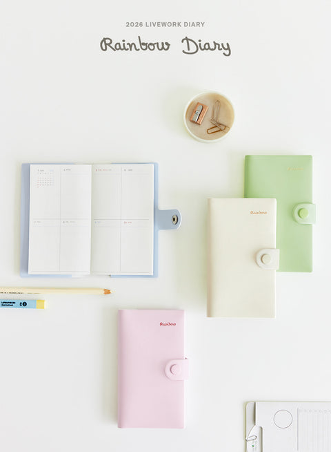 2026 Rainbow Weekly Diary S [4colors] | Weekly Planner