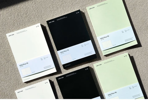 A5 Satin Notebook M70 [3colors] | Line & Grid Notebook