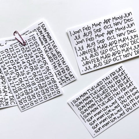 Crooked Date Seal Sticker Pack | Deco Sticker