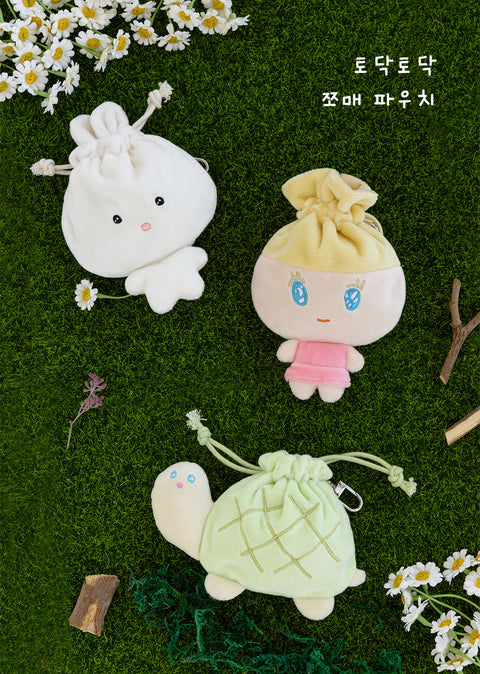 Doll String Pouch [3types] | Daily Pouch | Rabbit | Turtle | Girl