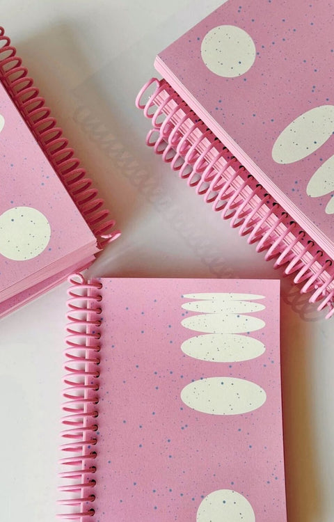 Pink Snow Blank Notebook