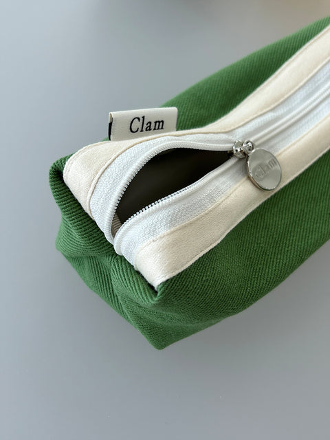 Clam Round Pencil Case [Mojito] | Pen Pouch