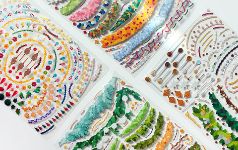 Garland Seal Sticker [4types] | Deco Sticker