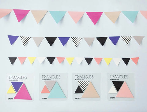 Index Sticky Notes [Triangles, Dot, Cube] | Bookmark Tabs