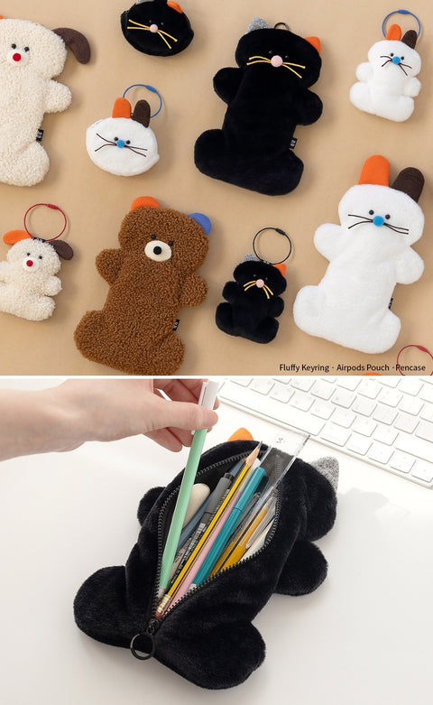 Brunch Brother Fluffy Pencil Case [4types]