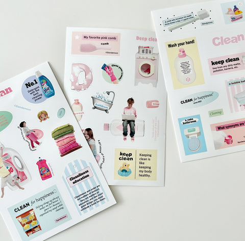 Keep Clean Sticker Pack