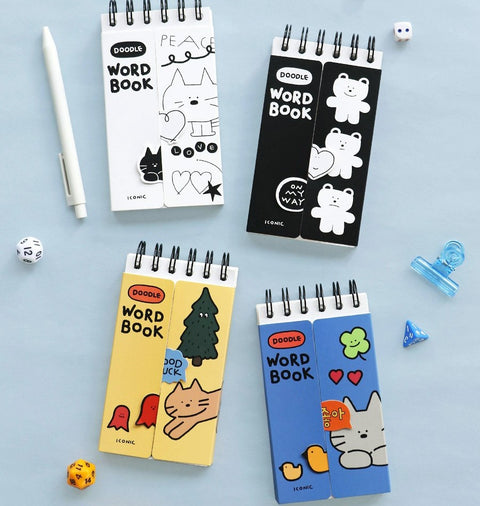 ICONIC Doodle Vocabulary Notebook [4colors] | Word Book