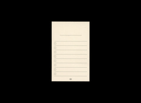 To Do List Notepad | Checklist Memo Pad