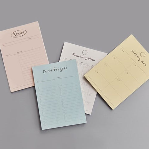 Component Memo Pad B6 [4types]