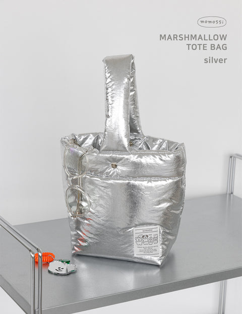 momossi Marshmallow Tote Bag [Silver]