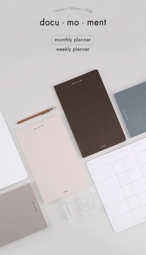 Docu Moment Monthly Planner [2types] | Monthly Diary