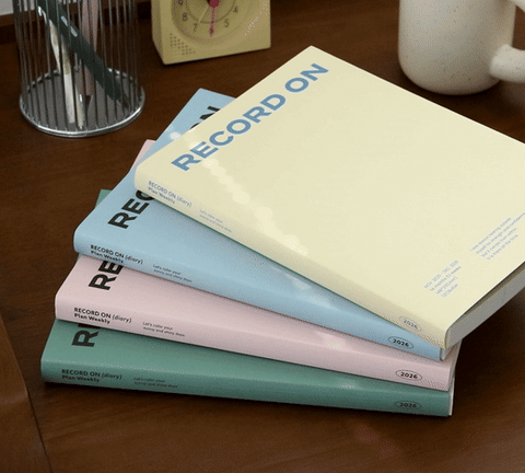 2026 Record On Weekly Planner A5 [4colors]