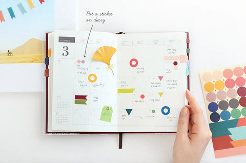 Petit Deco Stickers Pack VER.1 | 8sheets | Planner Diary Sticker