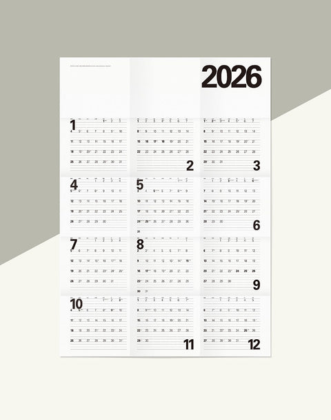 2026 Wall Poster Calendar [2types]