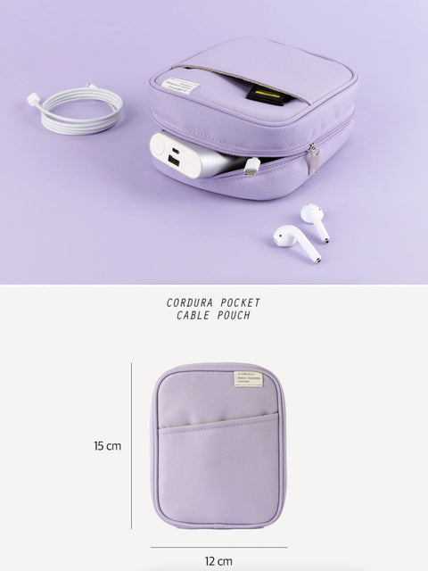 Cordura Pocket Daily Pouch [6colors] | Cable Pouch | Makeup Pouch | Supplementary Battery Pouch | Travel Pouch
