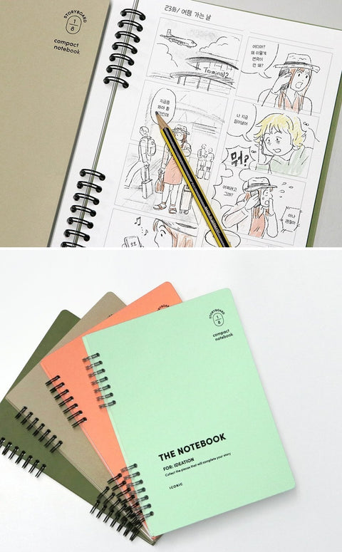 Compact A5 Idea Notebook _Storyboard [4colors]