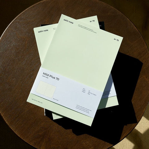 A5 Satin Notebook M70 [3colors] | Line & Grid Notebook