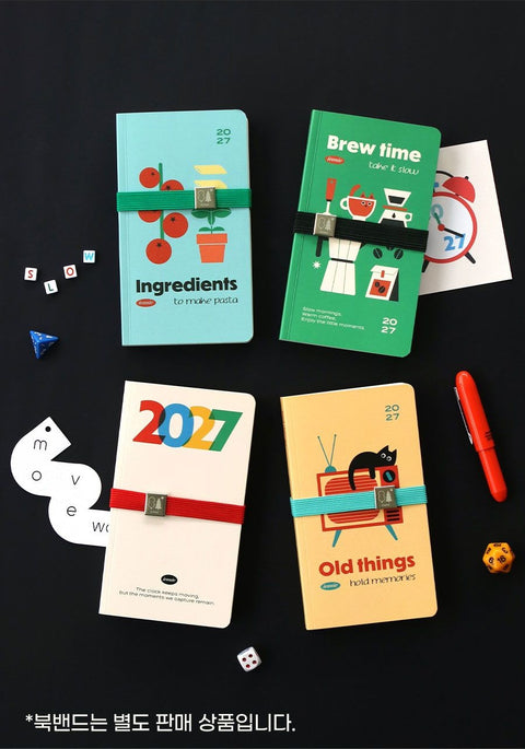 2027 Slow Weekly Diary [4types] | Compact Handy Weekly Diary