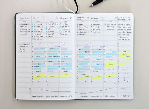 All-in Check Weekly Planner [4colors] | Checklist Planner