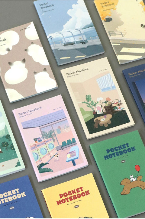 Pocket Notebook v.3 _ Plain [4types] | Blank Notebook