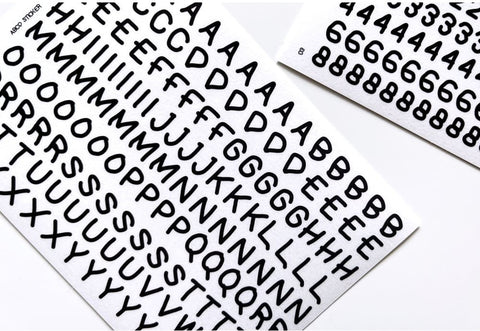 Uncut Deco Seal Sticker [Doodle Number] | 9sheets