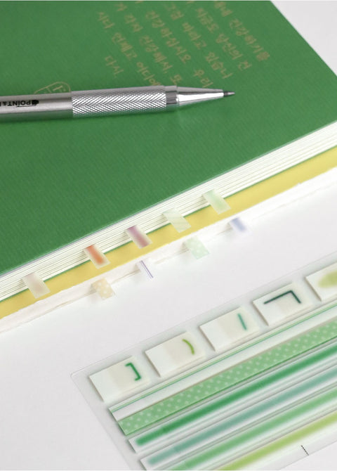 Index Long Highlighter Mark Sticky Notes [4types]