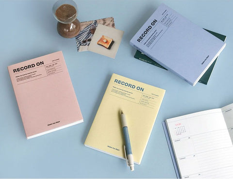 2027 Record On Weekly Planner B6 [4colors]