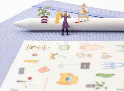 Useful Deco Stickers _ At Home v.4 [3types]