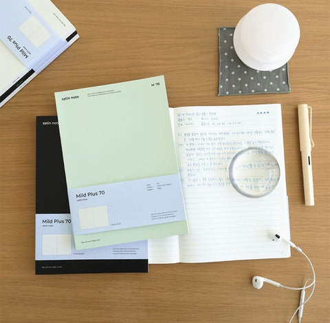 A5 Satin Notebook M70 [3colors] | Line & Grid Notebook