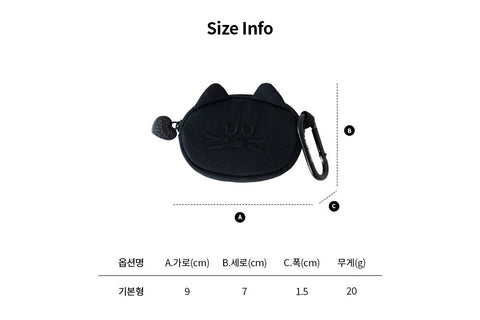 Brunch Brother Black Mogry AirPods Pouch
