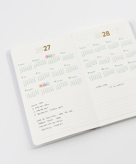 2027 Weekly Planner Medium [8colors] | Notable Memory Medium Weekly Diary