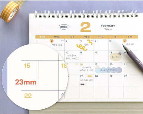 2026 Palette Desk Calendar