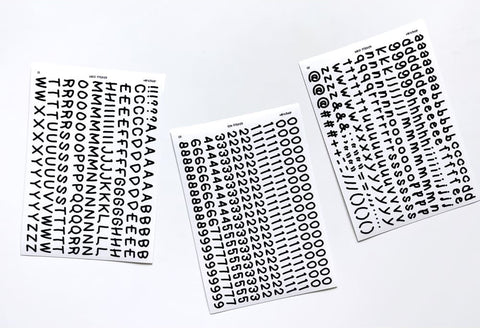 Uncut Deco Seal Sticker [Doodle Number] | 9sheets