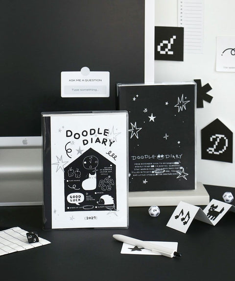 2027 Doodle Weekly Planner [4types]