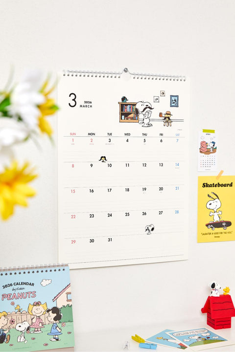 2026 Peanuts Snoopy Wall Calendar