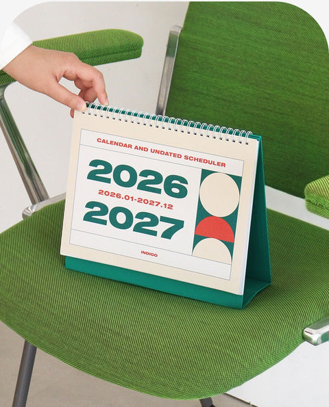2026-2027 Desk Calendar + Undated Scheduler