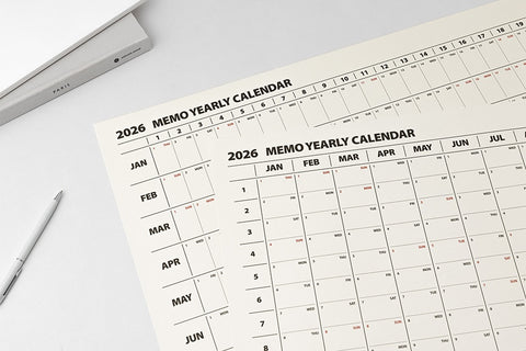 2026 Life&Pieces Yearly Calendar Poster + Point Sticker Set [2types]
