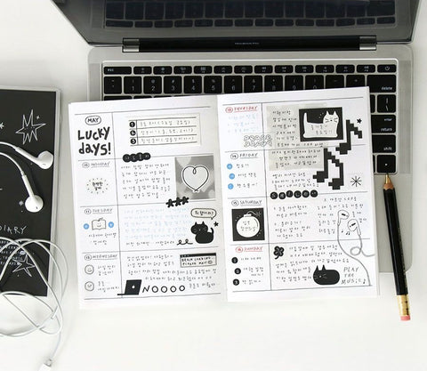 2027 Doodle Weekly Planner [4types]
