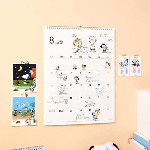 2026 Peanuts Snoopy Wall Calendar