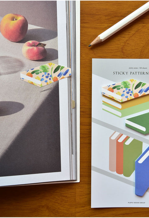 Sticky Pattern Book Notes [12types] | Book Sticky Note