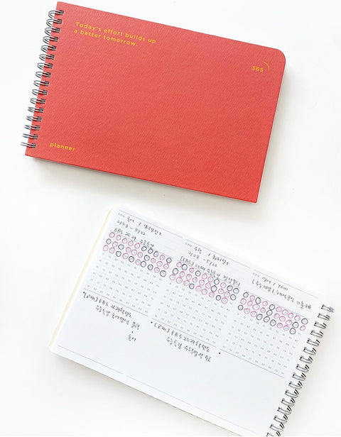 Build Up 365days Daily Planner [5colors] | Daily Time Scheduler
