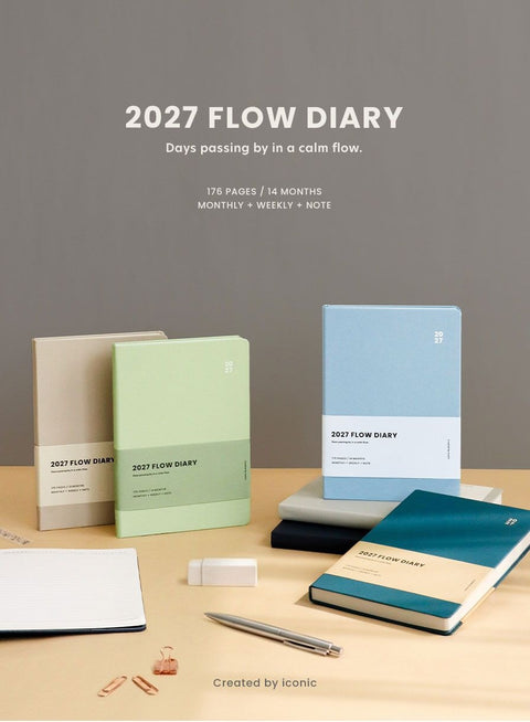 2027 Flow Weekly Diary [6colors] | Weekly Planner